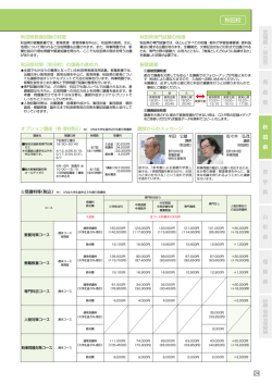 講師からの オプション講座（税・教材費込）