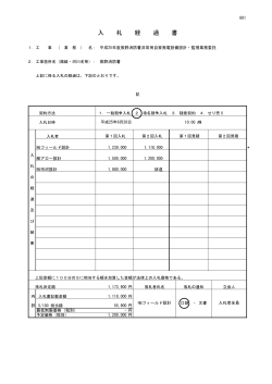 指名競争入札（6／28）（PDF：276KB） - 辰野町