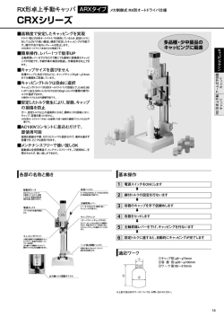 CRXシリーズ RX形卓上手動キャッパ