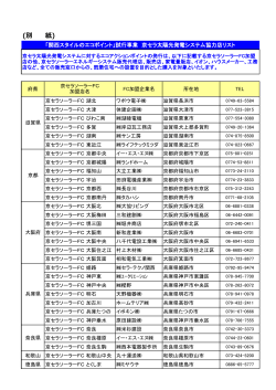 協力店リスト（最新版）（PDF：384KB） - 京都府