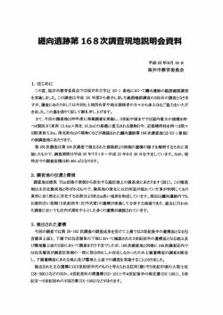 纒向遺跡第168次調査現地説明会資料（PDF） - 桜井市