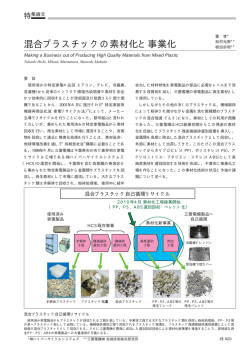 混合プラスチックの素材化と事業化 - 三菱電機