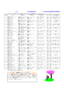 東郷調理場・献立表 4月 (PDF/86.53キロバイト) - 日向市