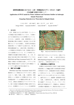 亜熱帯島嶼地域における水・土砂・栄養塩流出モデル（ SWAT  - 東京大学