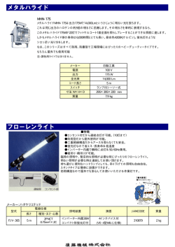 メタルハライド フローレンライト