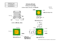 VFLGA,WFLGA マウントパッド寸法 - Renesas Electronics