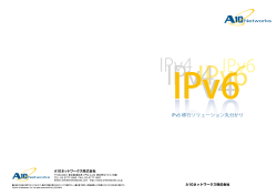 IPv6 移行ソリューション丸分かり - A10ネットワークス