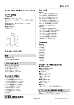 形式：KTS - M-System