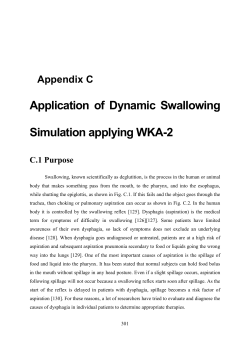 Application of Dynamic Swallowing Simulation applying WKA-2
