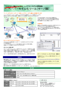 ペーパーモデル化ツール(サーバ版) - CAD Japan.com