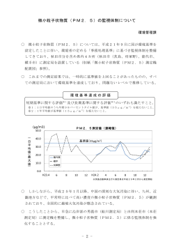 微小粒子状物質（PM2．5）の監視体制について - 2 - - 秋田県