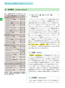 6 B．全身療法 systemic treatment