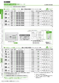 HCB-MP・HPB-MP 感震リレー付
