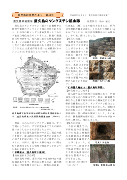 鹿児島の地質⑭ 屋久島のタングステン鉱山跡 - 鹿児島県