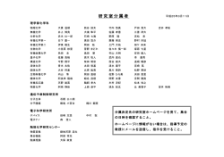 研究室分属者 - 北海道大学 理学部化学科