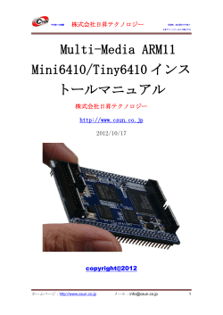 Multi-Media ARM11 Mini6410/Tiny6410 インス  - 日昇テクノロジー