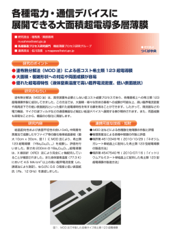 塗布熱分解法（MOD 法）による低コスト希土類 123 超電導膜 大面積