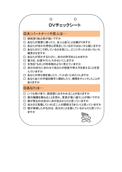 DVチェックシート