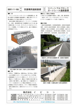 株式会社 イ ビ コ ン 防護柵用連続基礎 リバーシブルブロック