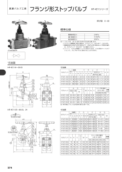 フランジ形ストップバルブ HF-4211シリーズ