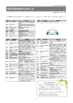 指定校推薦一覧(8月29日追加) 【PDF：184KB】 - Study.jp