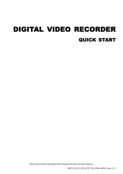 DIGITAL VIDEO RECORDER