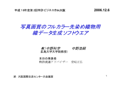 写真画質のフルカラー先染め織物用 織データ生成ソフトウエア
