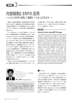 内部統制とERPの活用 - IBM