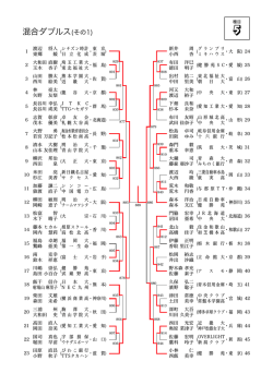 混合ダブルス(その1) - 日本卓球協会