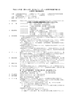 H23 全日本バレーボール高等学校選手権大会（春高バレー）