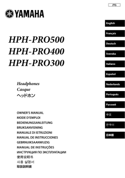 HPH-PRO500 HPH-PRO400 HPH-PRO300
