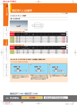 Hy-Lok ポートコネクタは、2つのポートを近接して接合し  - 配管部品.com