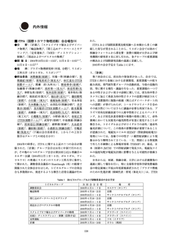 ITPA（国際トカマク物理活動）会合報告 - プラズマ･核融合学会