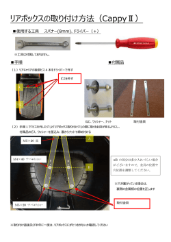 リアボックスの取り付け方法（CappyⅡ）