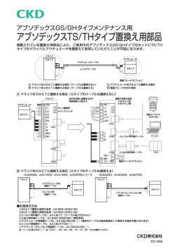 アブソデックスTS/THタイプ置換え用部品 - CKD