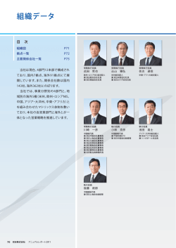 組織データ - 双日