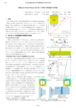 Effective Notch Stress 法を用いた疲労き裂進展方向評価 - 土木学会