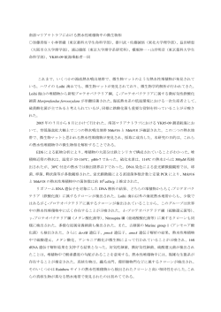 南部マリアナトラフにおける熱水性堆積物中の微生物相 加藤  - jamstec