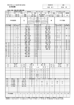 公式記録 - 神奈川県サッカー協会
