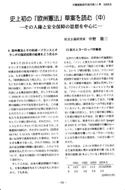  史上初の 「欧州憲法」 草案を読む (中)