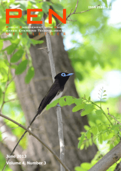 June 2013 Volume 4, Number 3 - 高分子学会