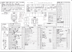 カーチェックシートを見る - レインボー