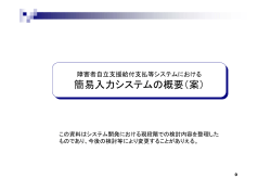簡易入力システムの概要（案）