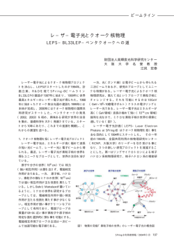 レーザー電子光とクオーク核物理 LEPS&minus;BL33LEP&minus;ペンタ  - SPring-8
