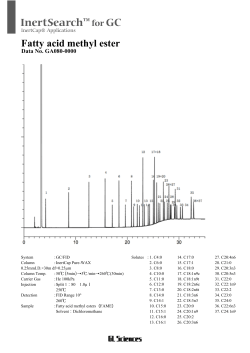 GA080-Fatty acid methyl ester - GL Sciences