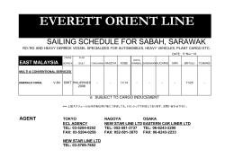 SABAH  SARAWAK ECL Schedule 8