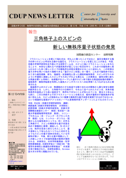 Download (PDF format) - 物理学の多様性と普遍性の探求拠点 - 京都