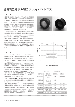 耐環境型遠赤外線カメラ用 ZnS レンズ