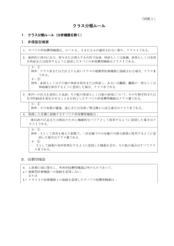 クラス分類ルール