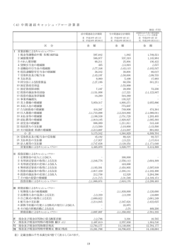 ( 4 ) 中 間 連 結 キ ャ ッ シ ュ ・ フ ロ ー 計 算 書 19